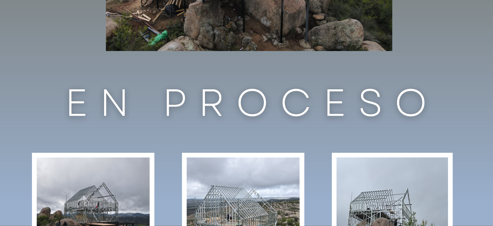 Fotografía de construcción en proceso